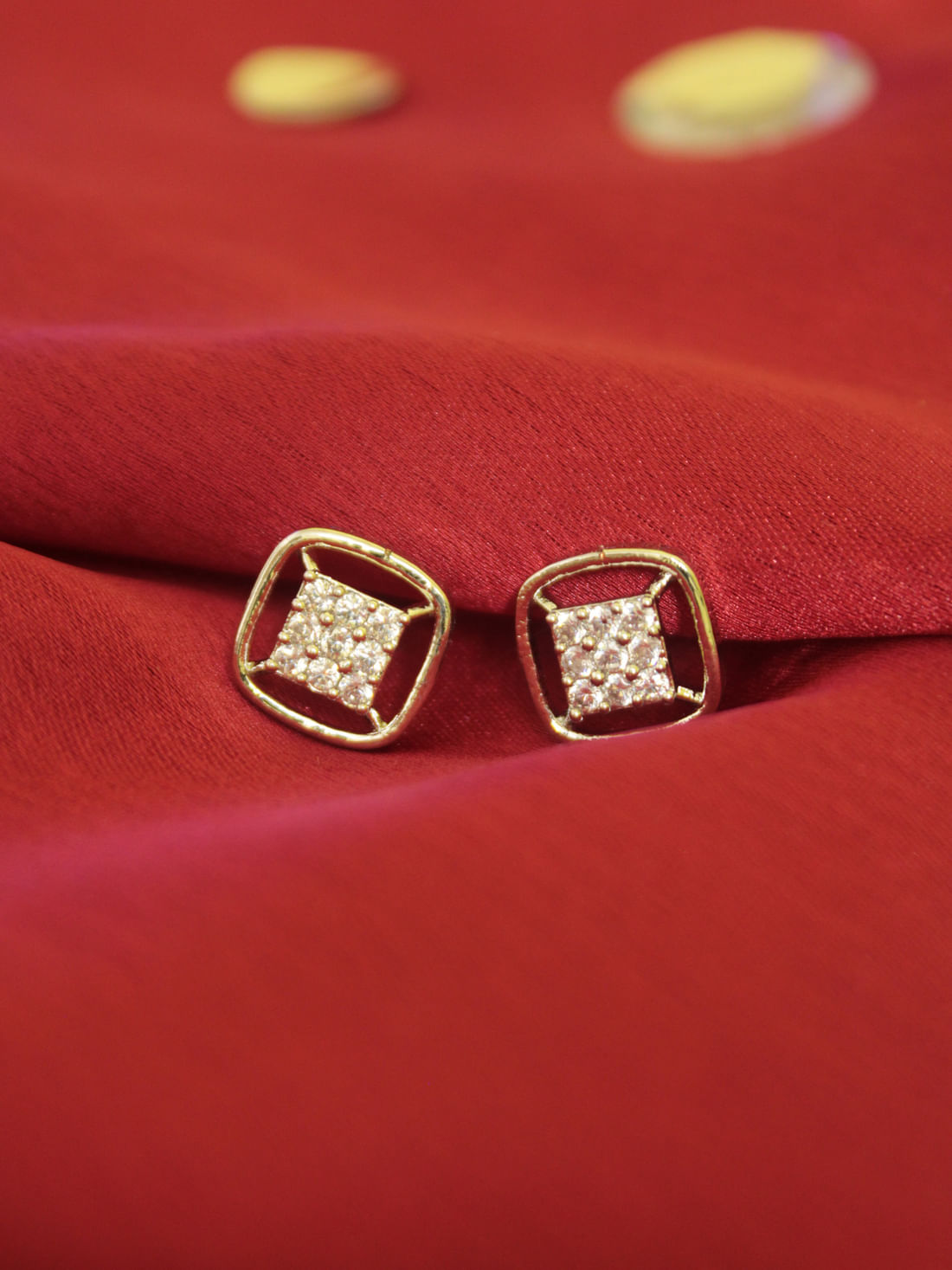 Silver Color American Diamond Earring