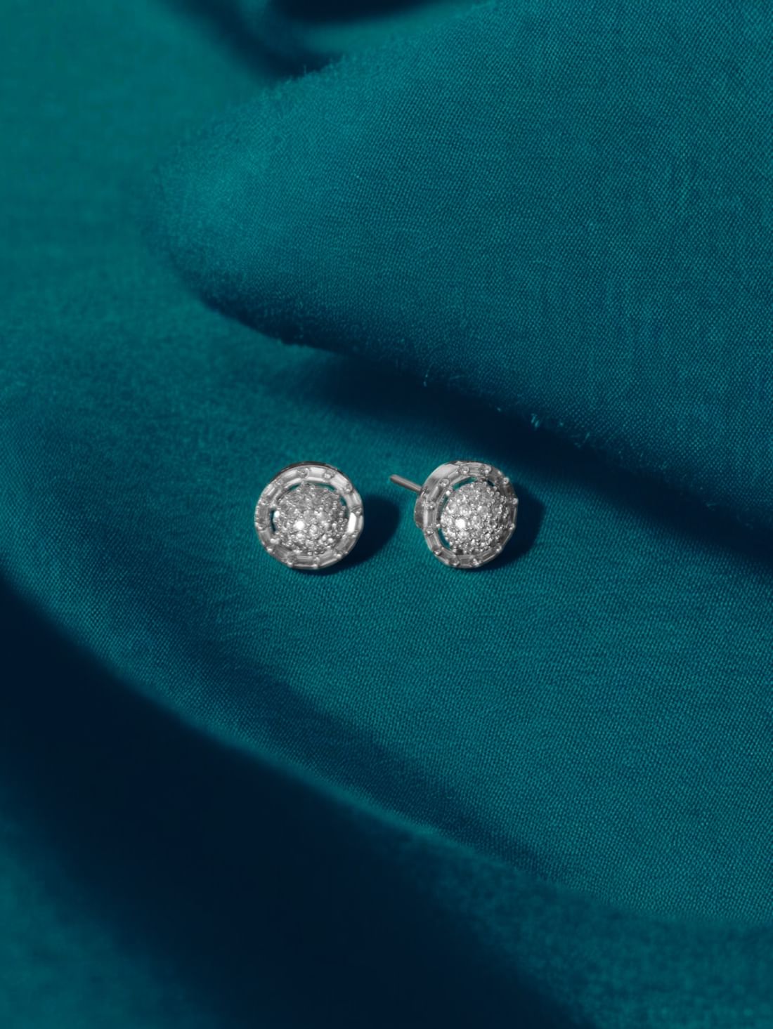 Silver Color American Diamond Earring