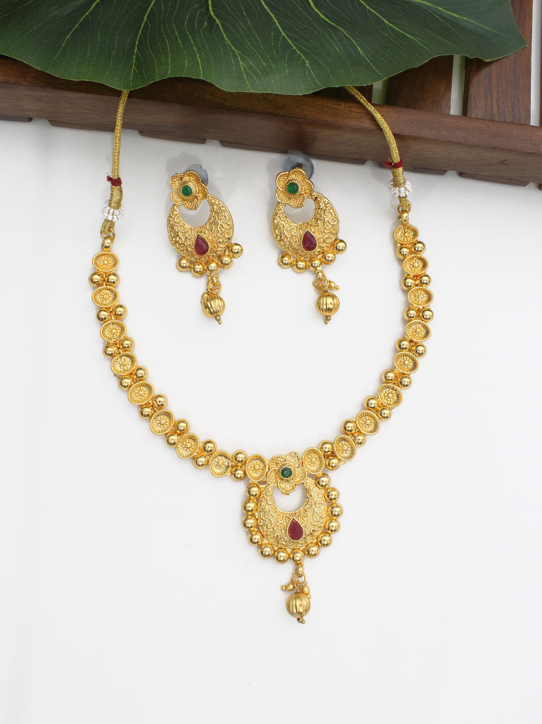 Golden Color Necklace Set