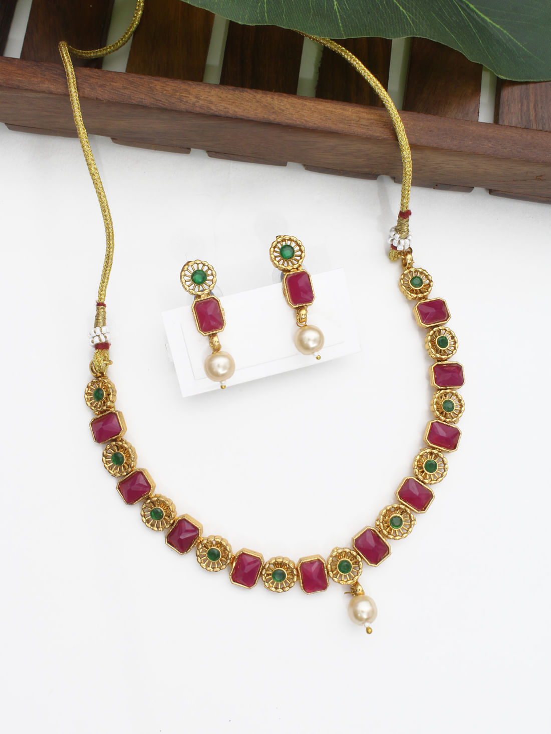 Golden Color Necklace Set