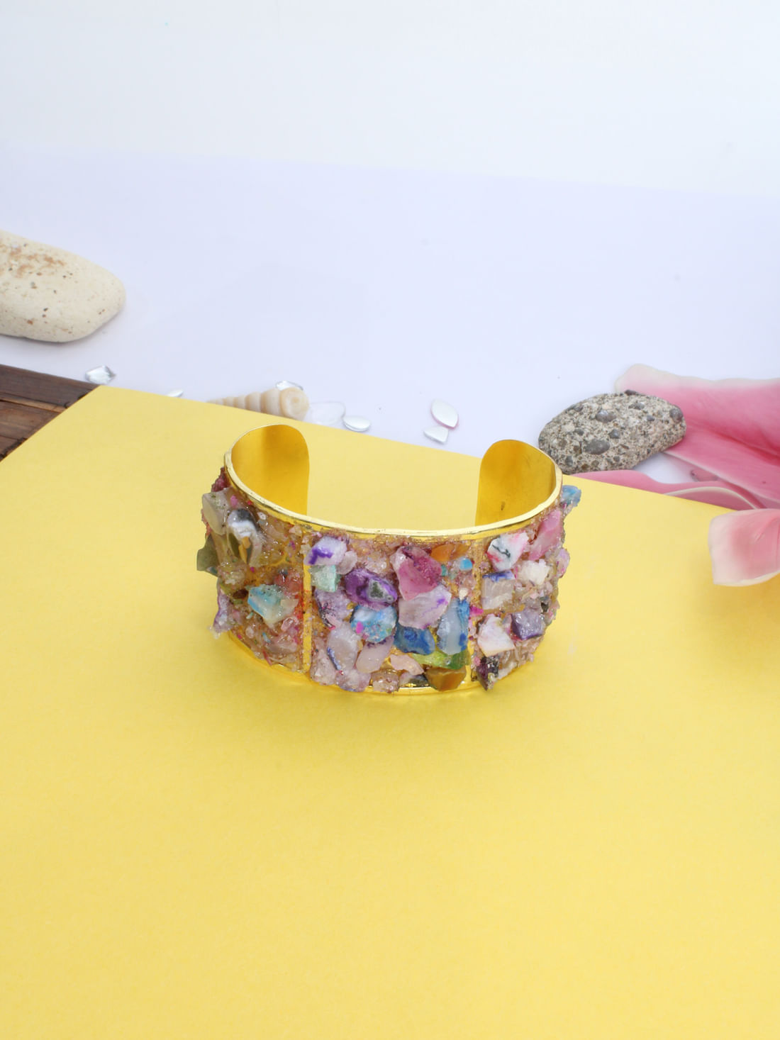 Multi Color Druzy Bracelet