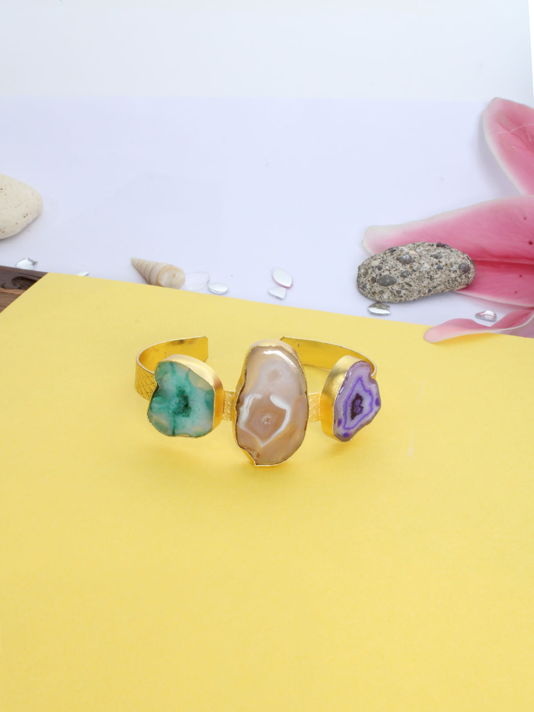 Multi Color Druzy Bracelet