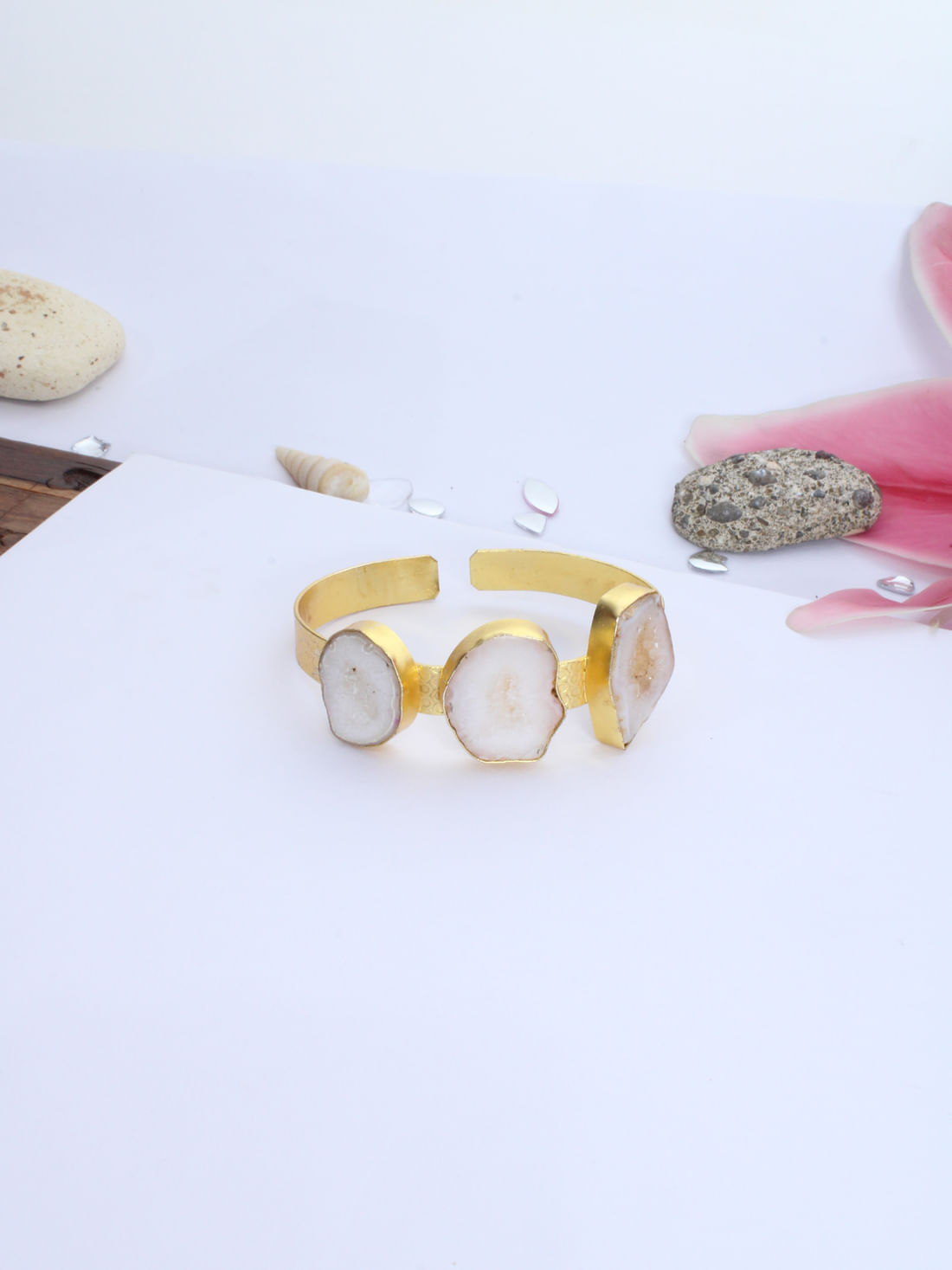 White Color Druzy Bracelet