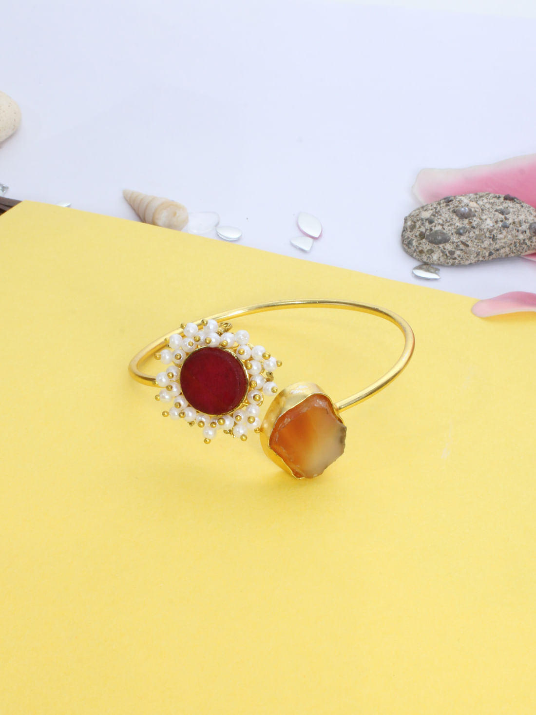 Red Color Druzy Bracelet