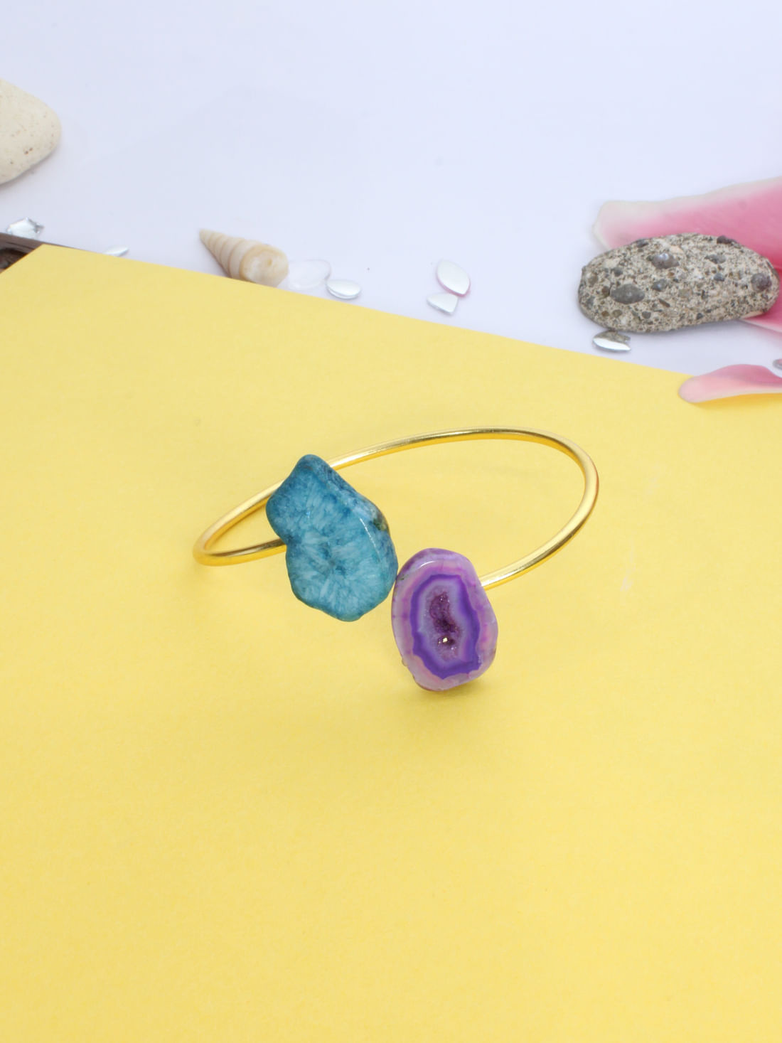 Multi Color Druzy Bracelet