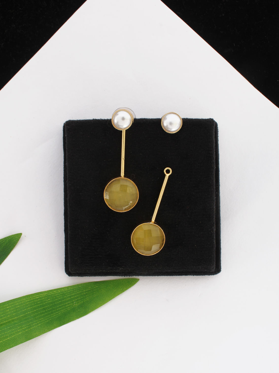 Yellow Color Monalisa Earring