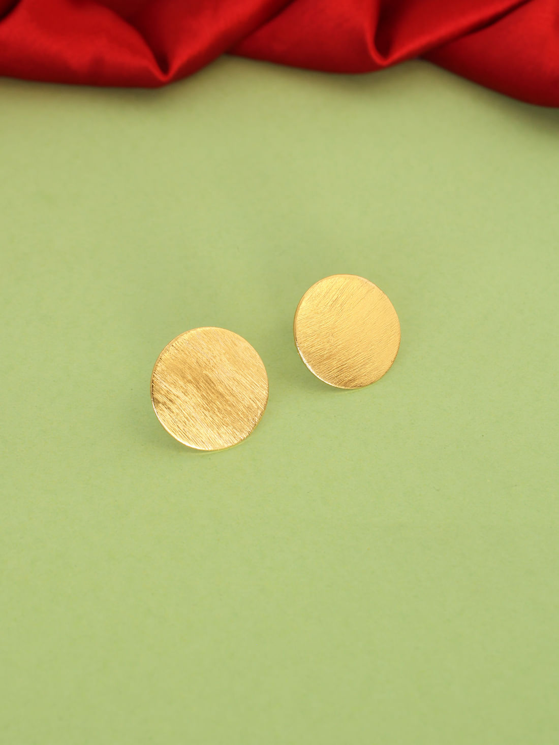 Gold Color Brass Earrings