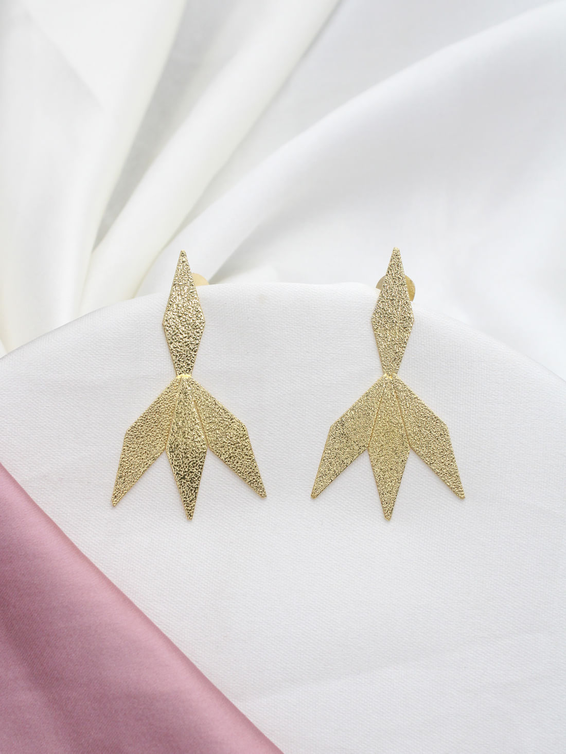 Golden Color Brass Earrings