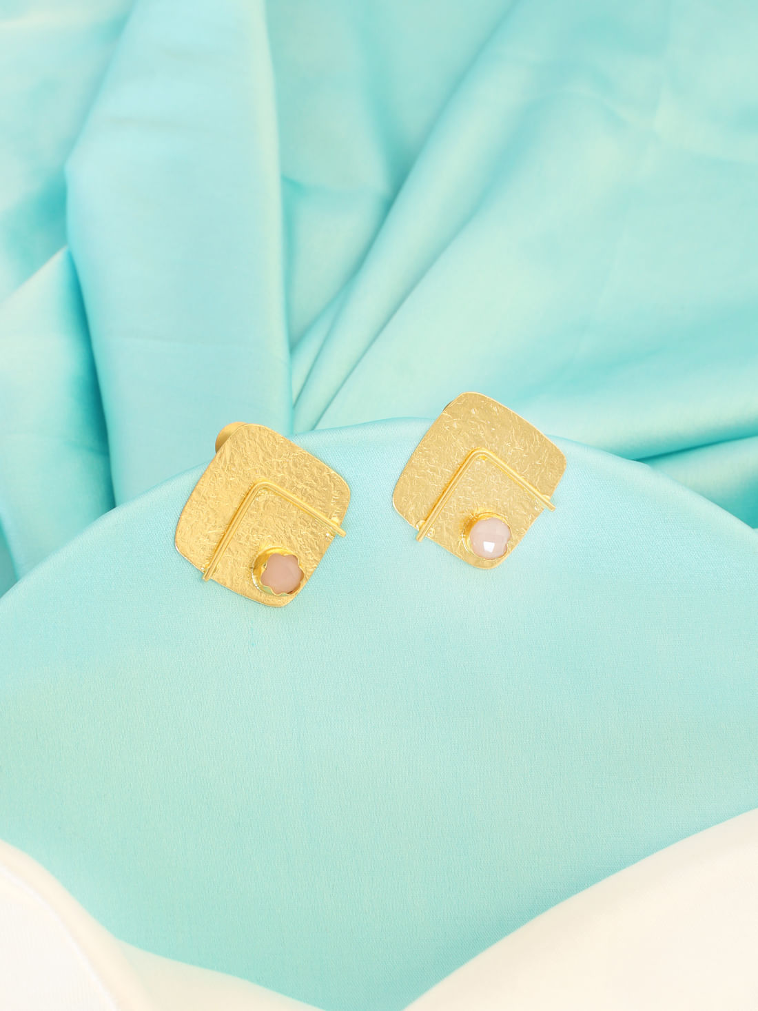 Golden Color Brass Earrings