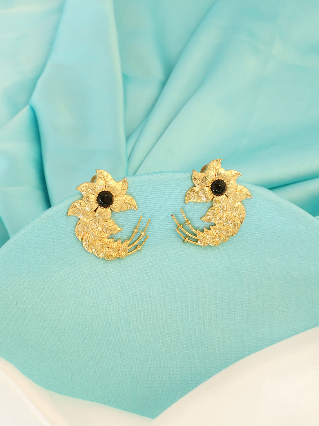 Golden Color Brass Earrings