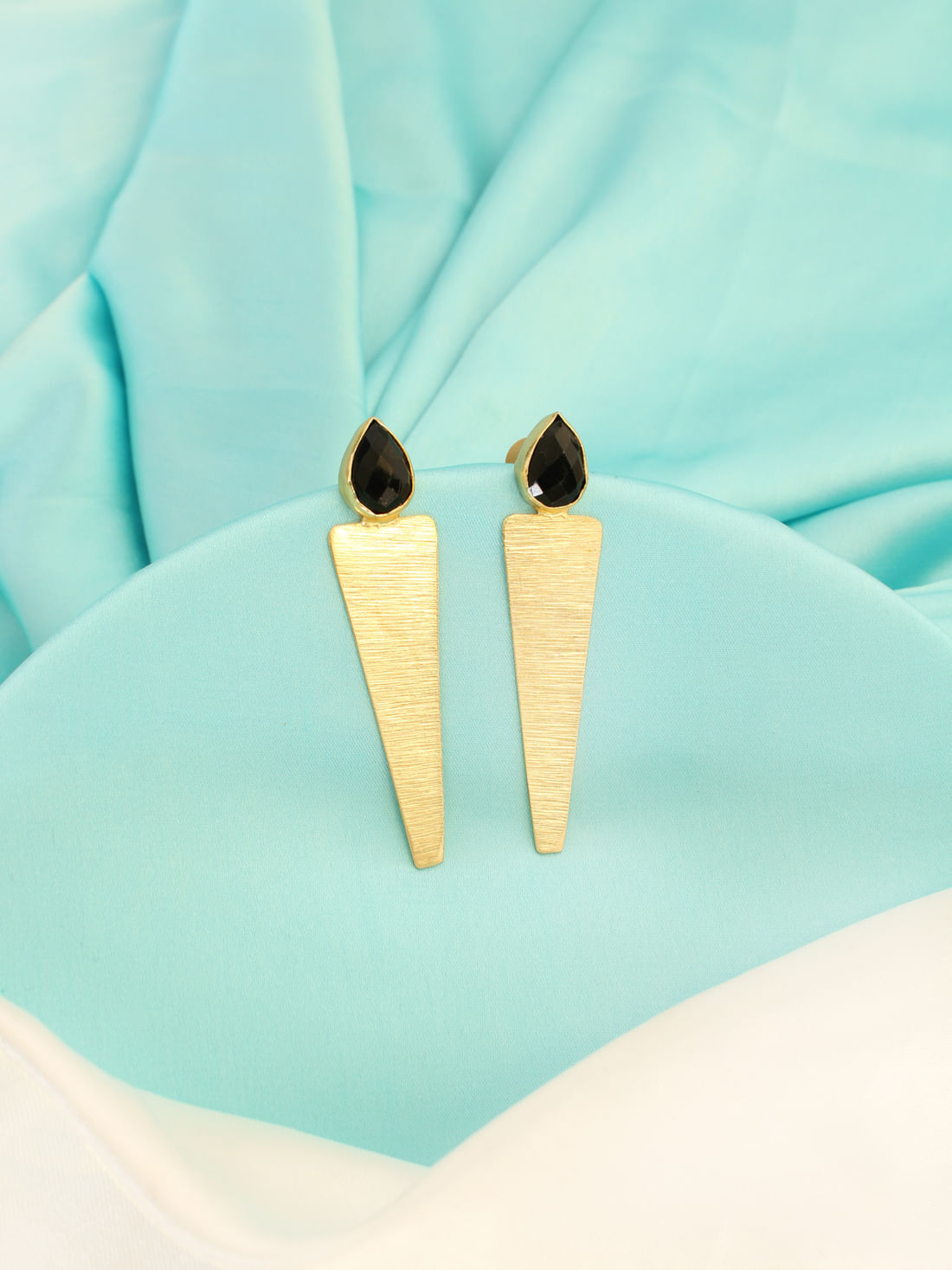 Golden Color Brass Earrings