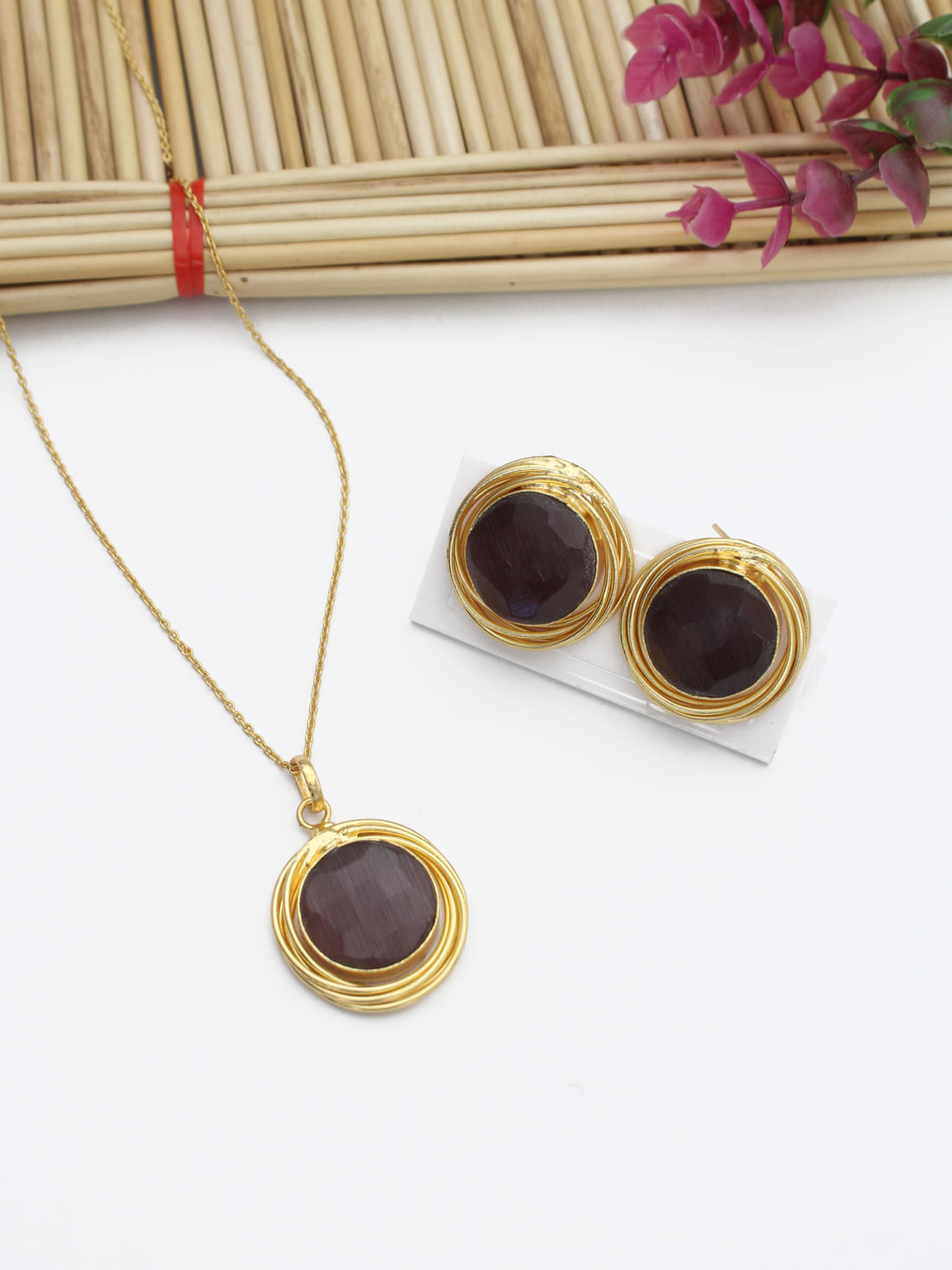 Brown Color Necklace Set