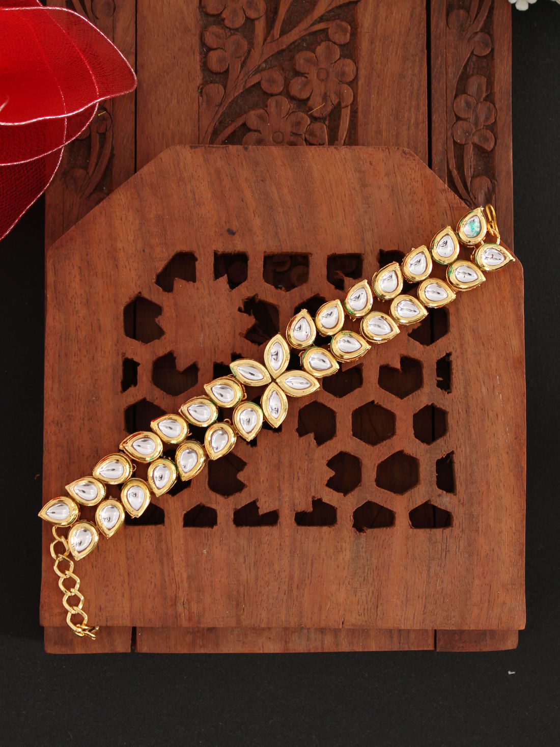 Golden Color Kundan Bracelets