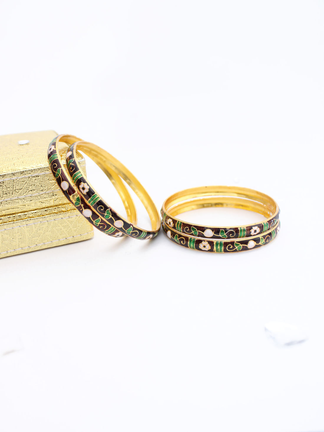 Red Color Meenakari Bangle