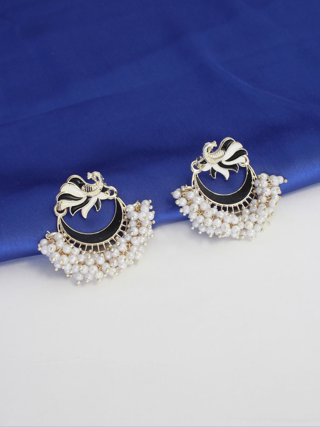Black Color Meenakari Earring
