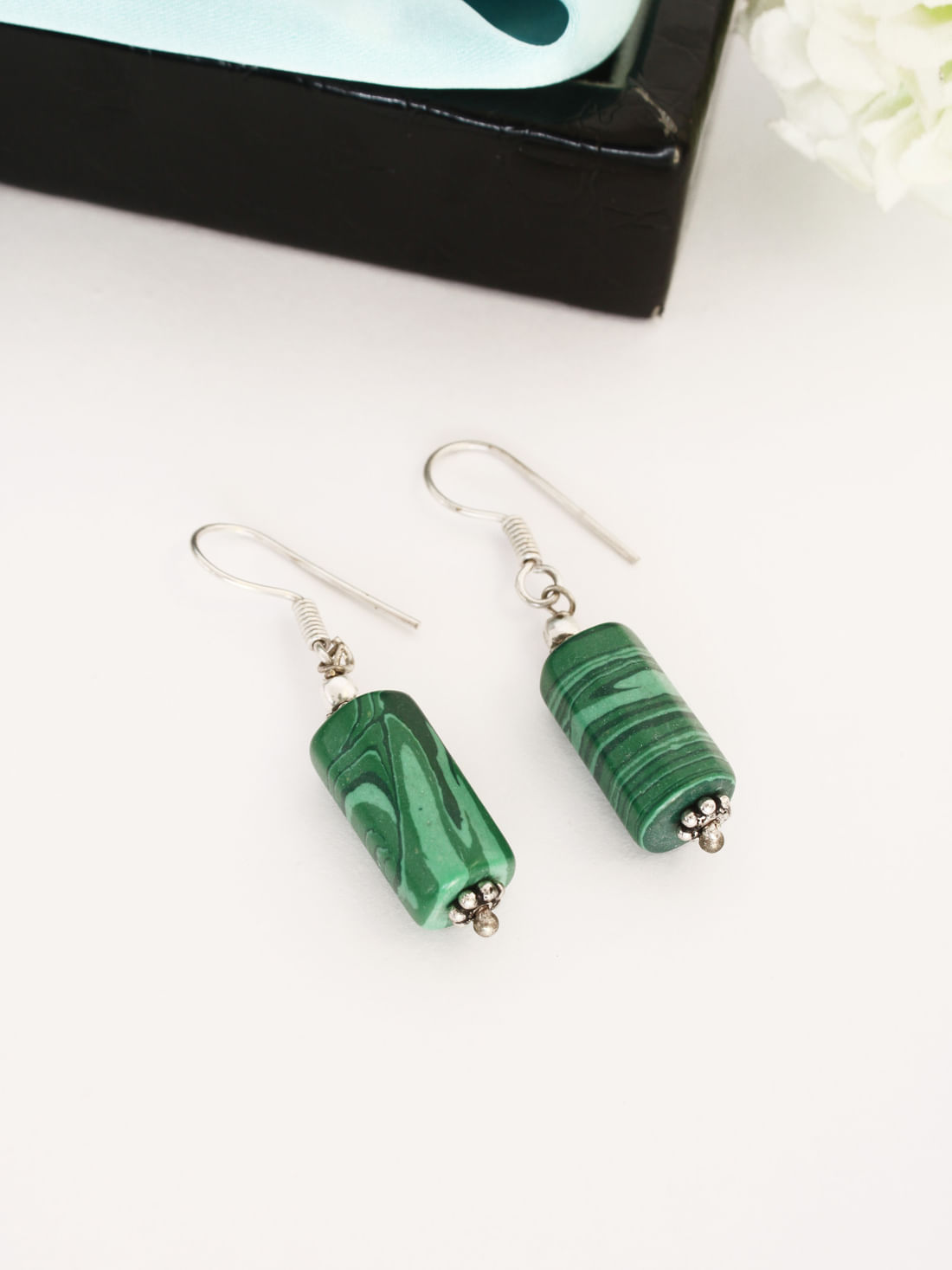 Turquoise Color Oxidised Earrings