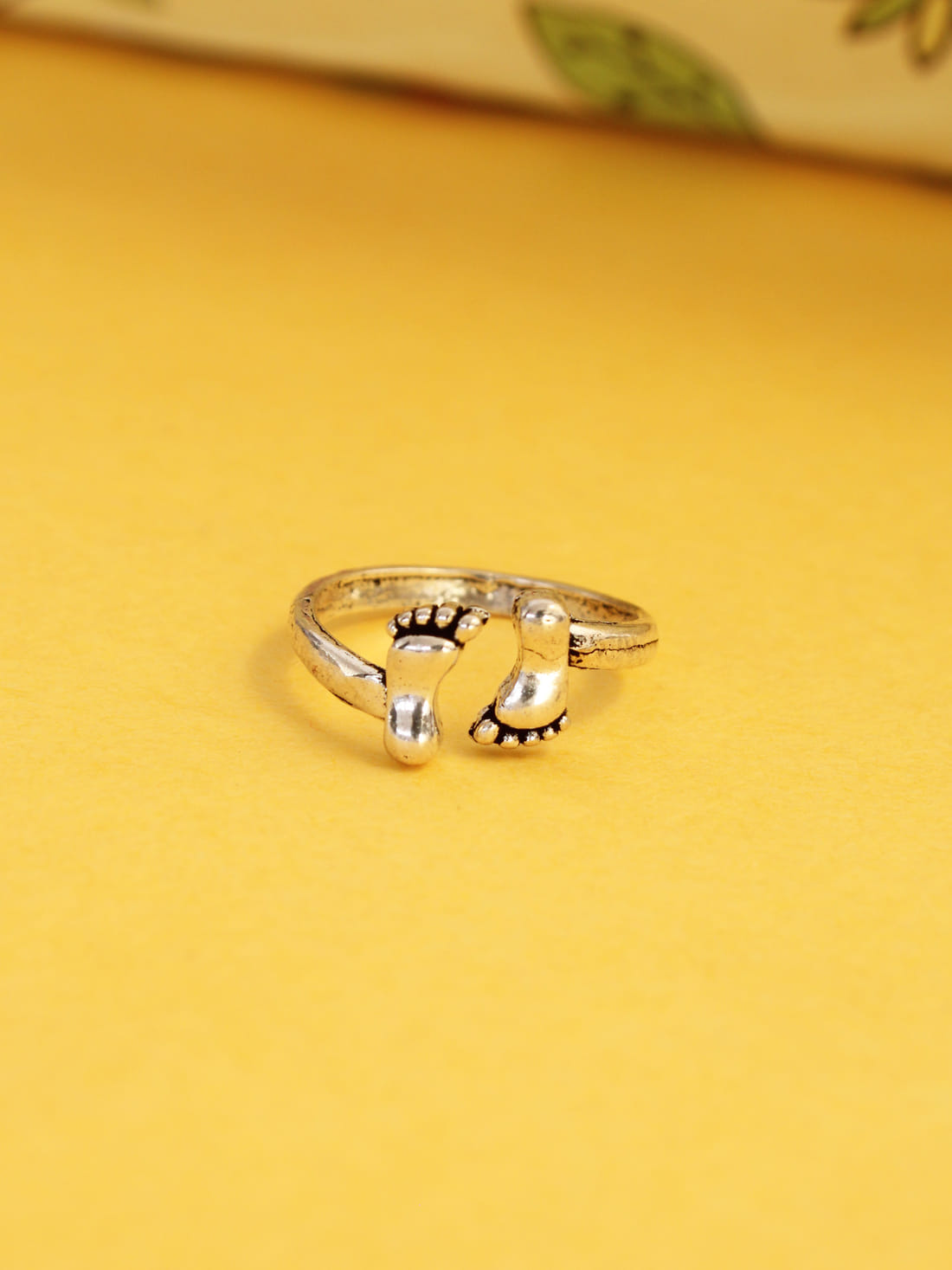 Silver Oxidised Toe Ring