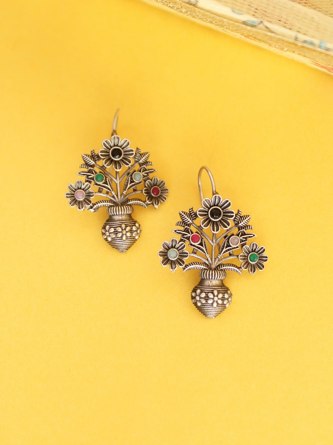 Multicolor Oxidised Earrings