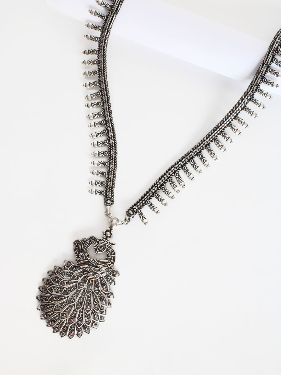 Black Color Oxidised Necklace