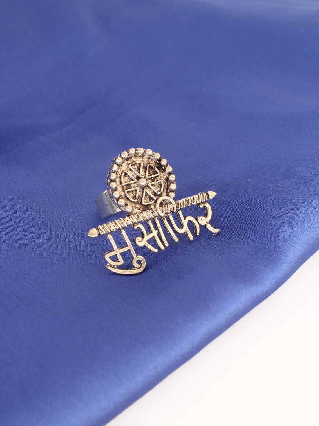 Silver Color Oxidised Ring