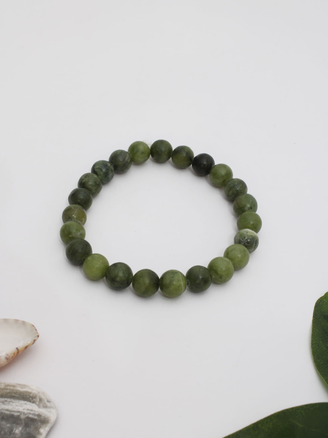 Green Jade Healing Crystal Bracelet(8Mm)