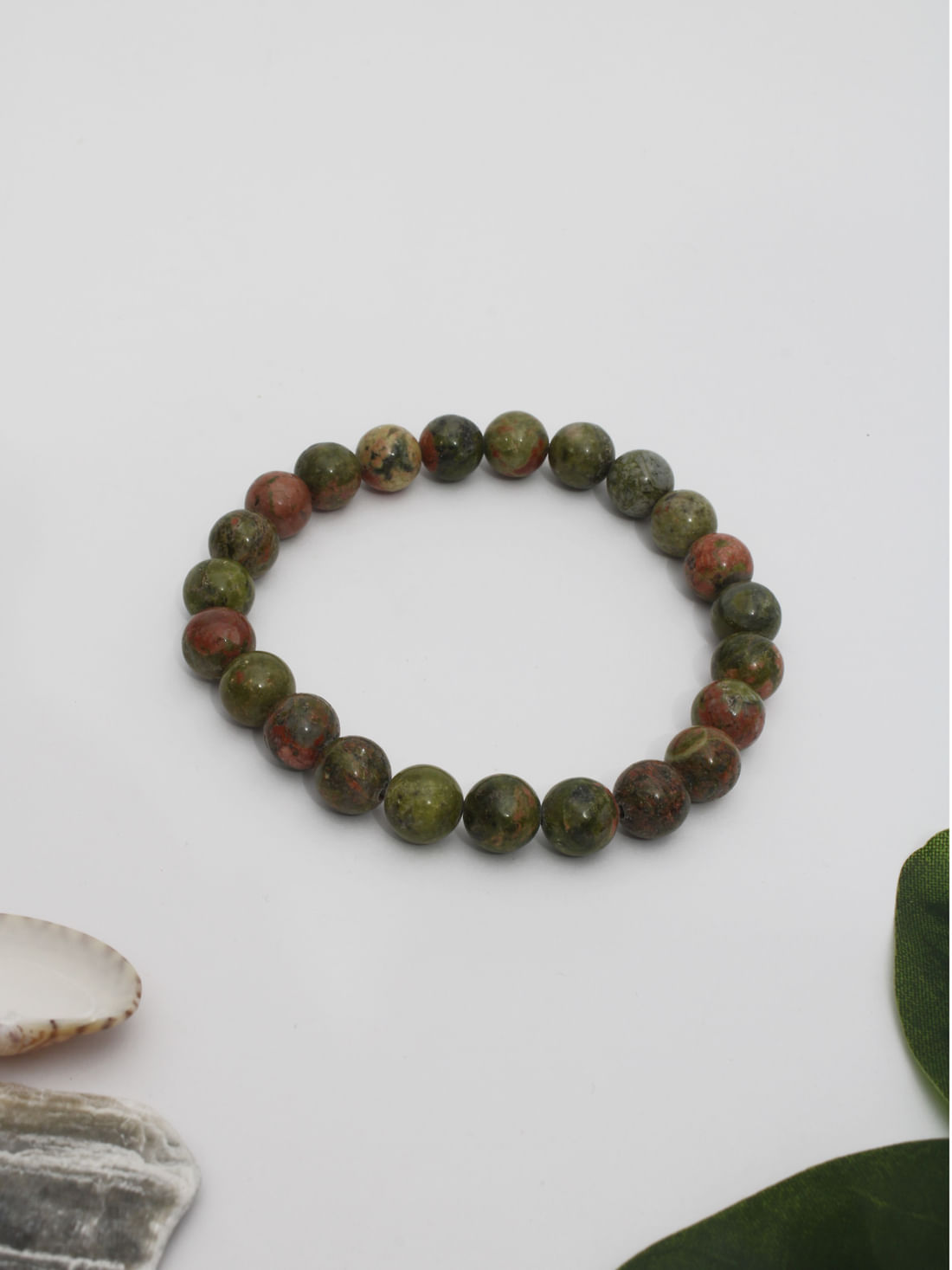 Unakite Healing Crystal Bracelet(8Mm)