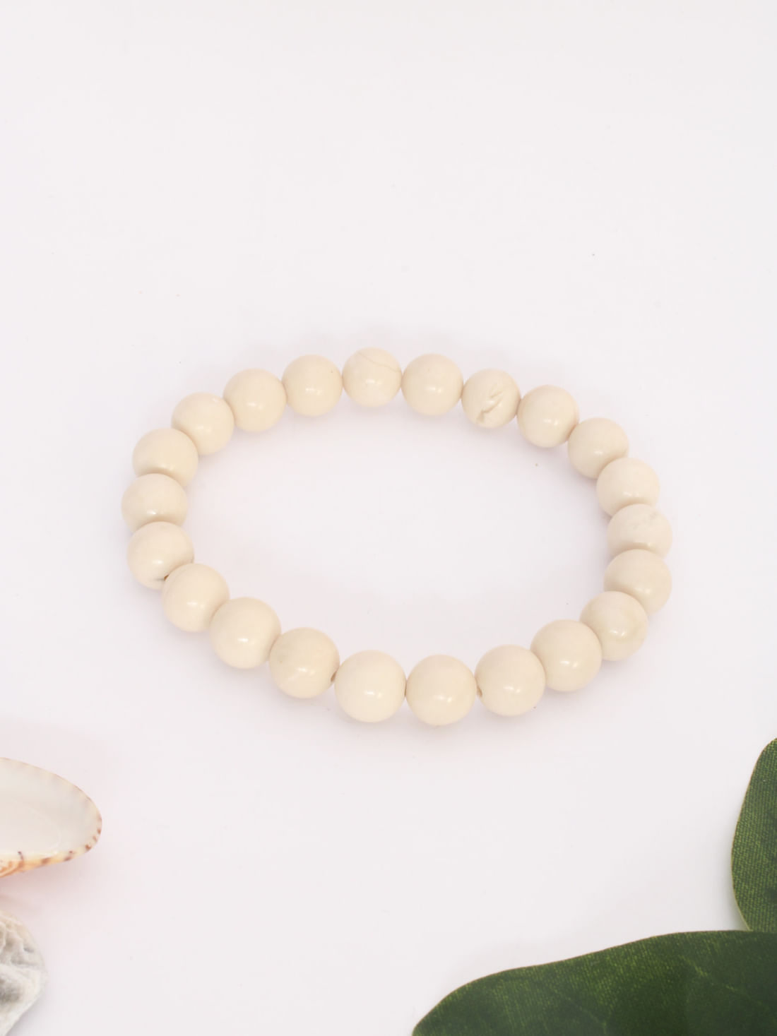 Ivory Jade Healing Crystal Bracelet(8Mm)