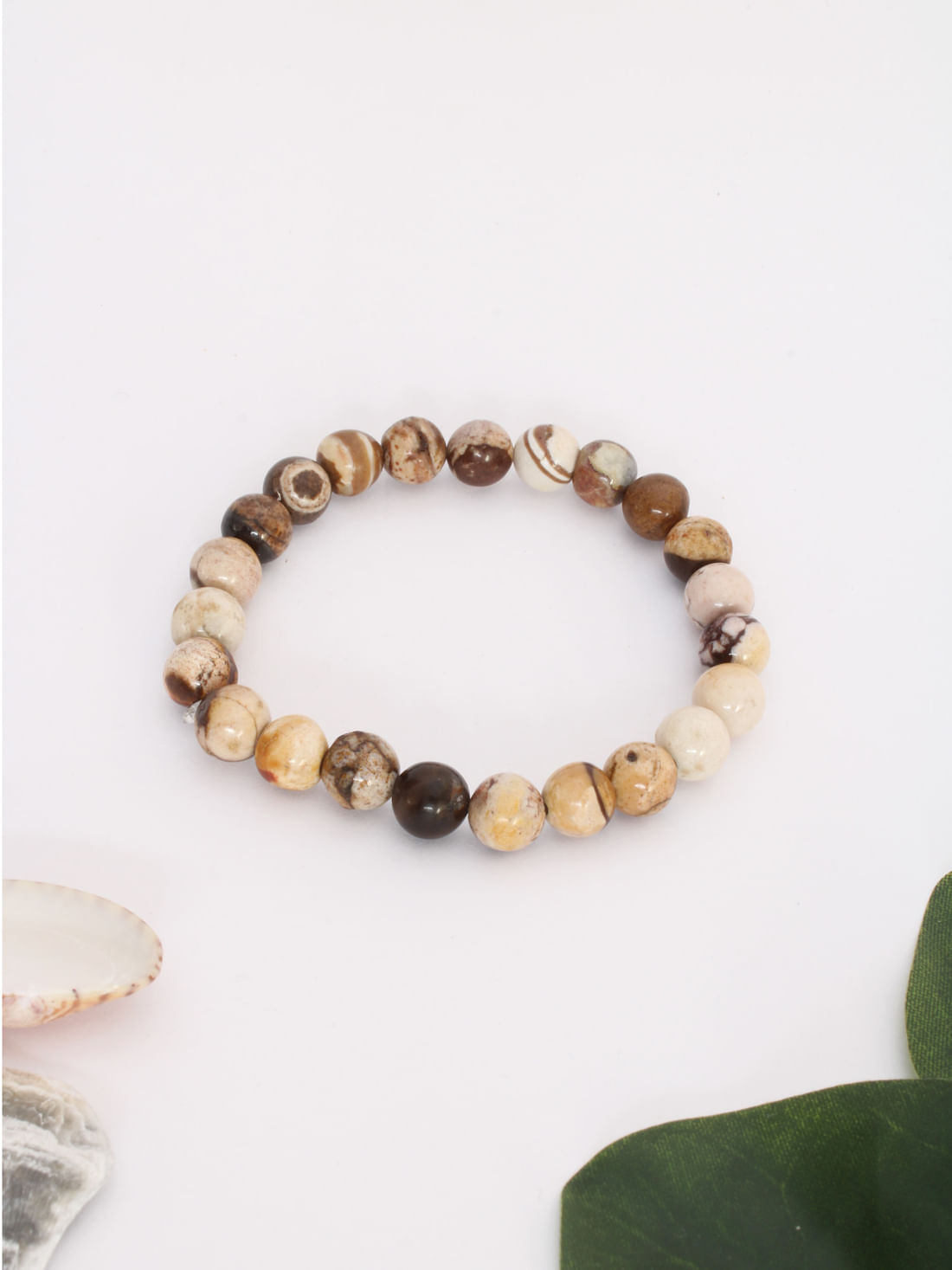 Australian Zebra Jasper Healing Crystal Bracelet(8Mm)
