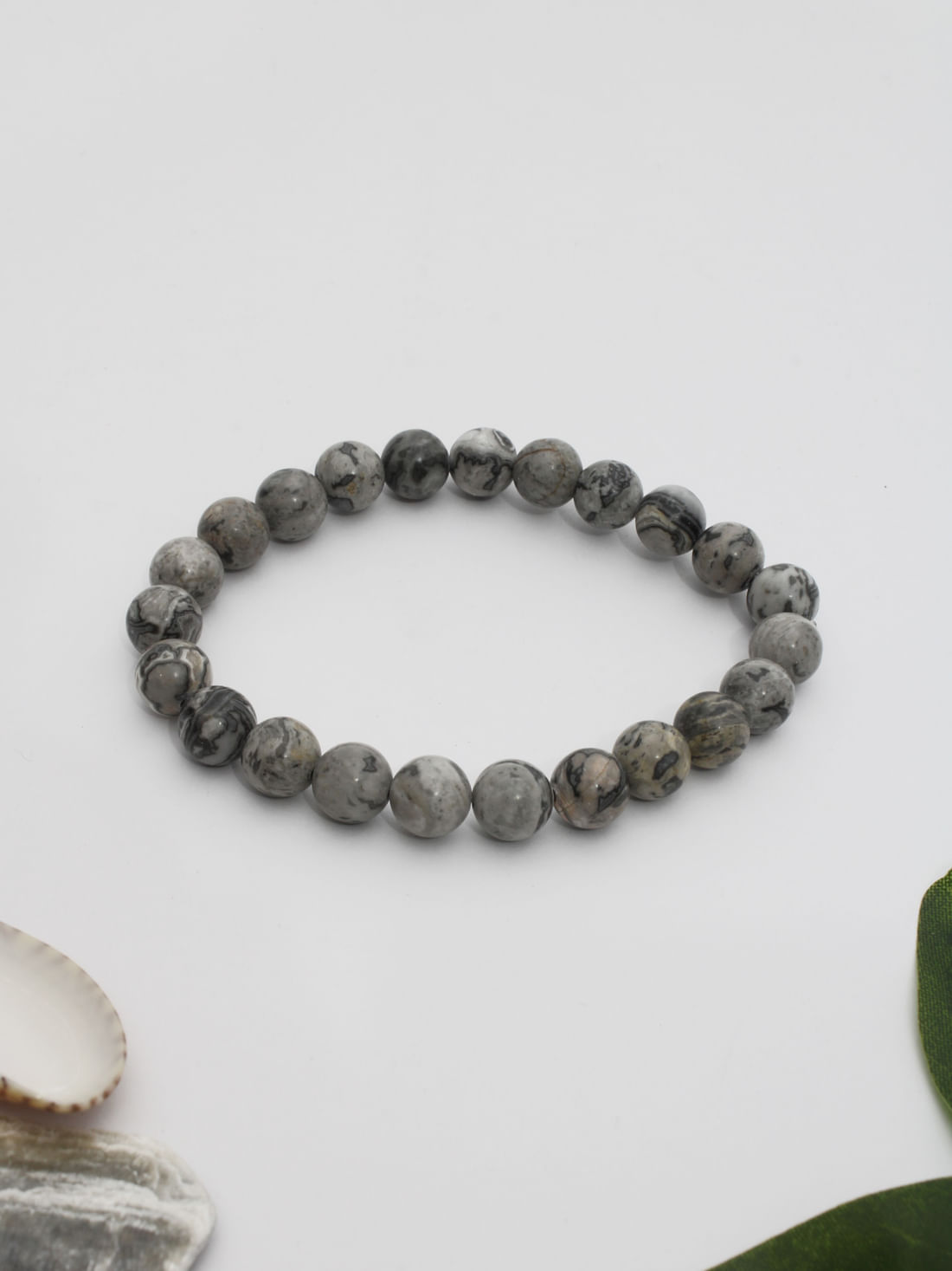 Map Stone Healing Crystal Bracelet(8Mm)