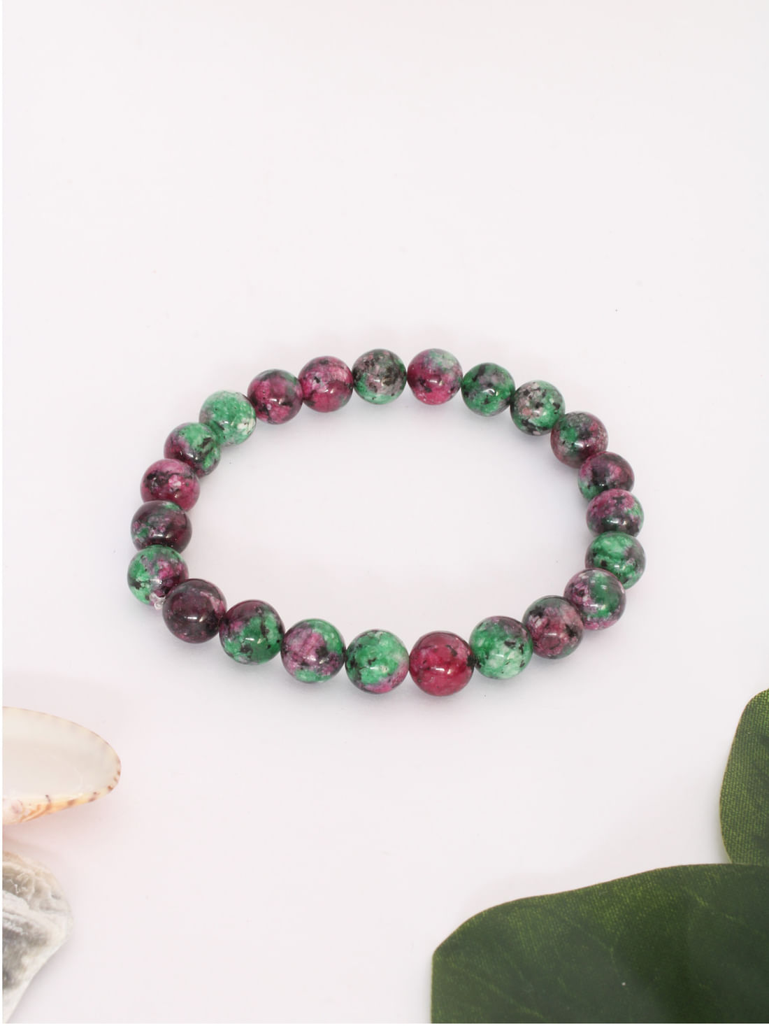 Ruby Zosite Healing Crystal Bracelet(8Mm)