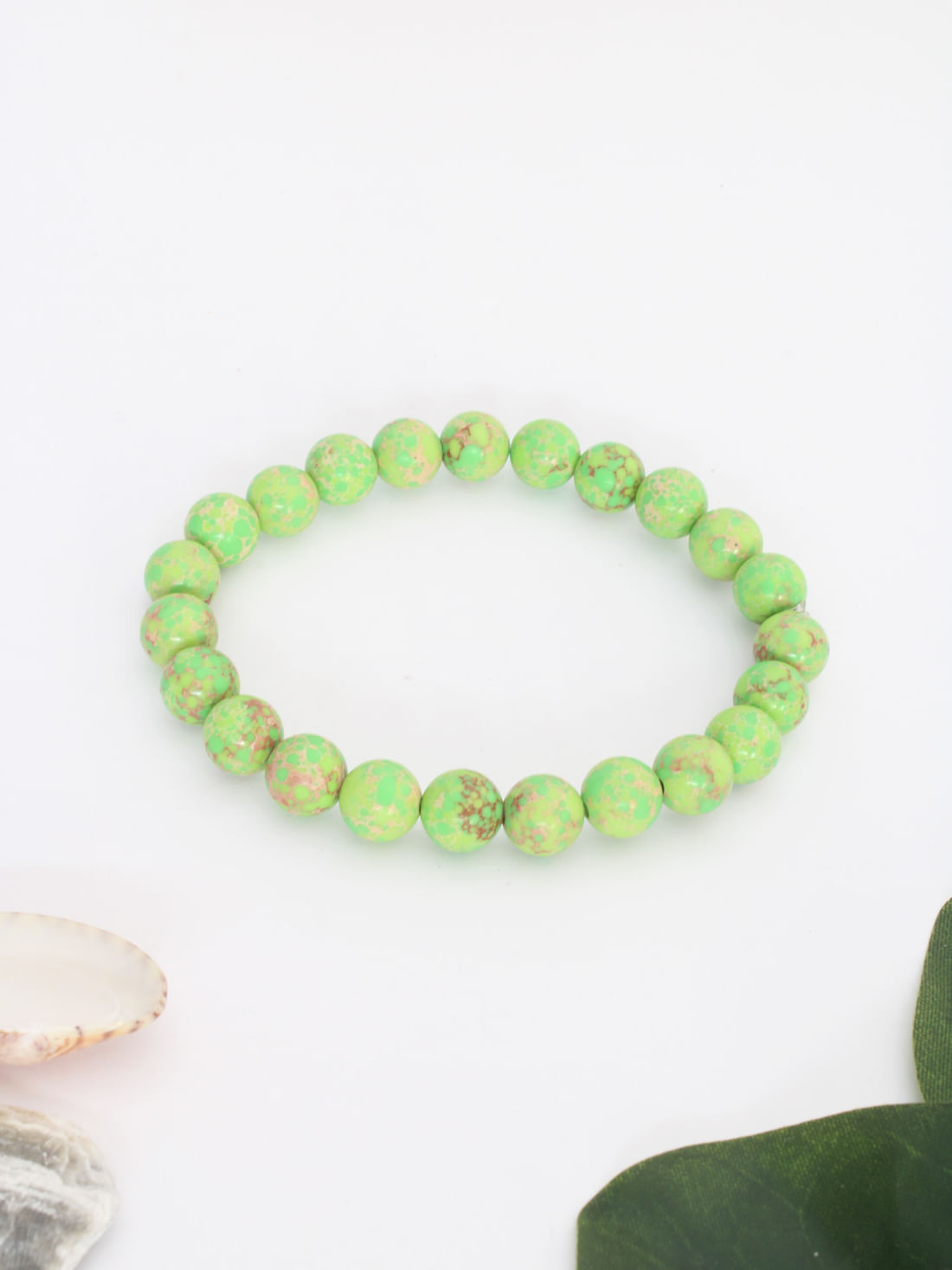 Dyed Green Turquoise Healing Crystal Bracelet(8Mm)
