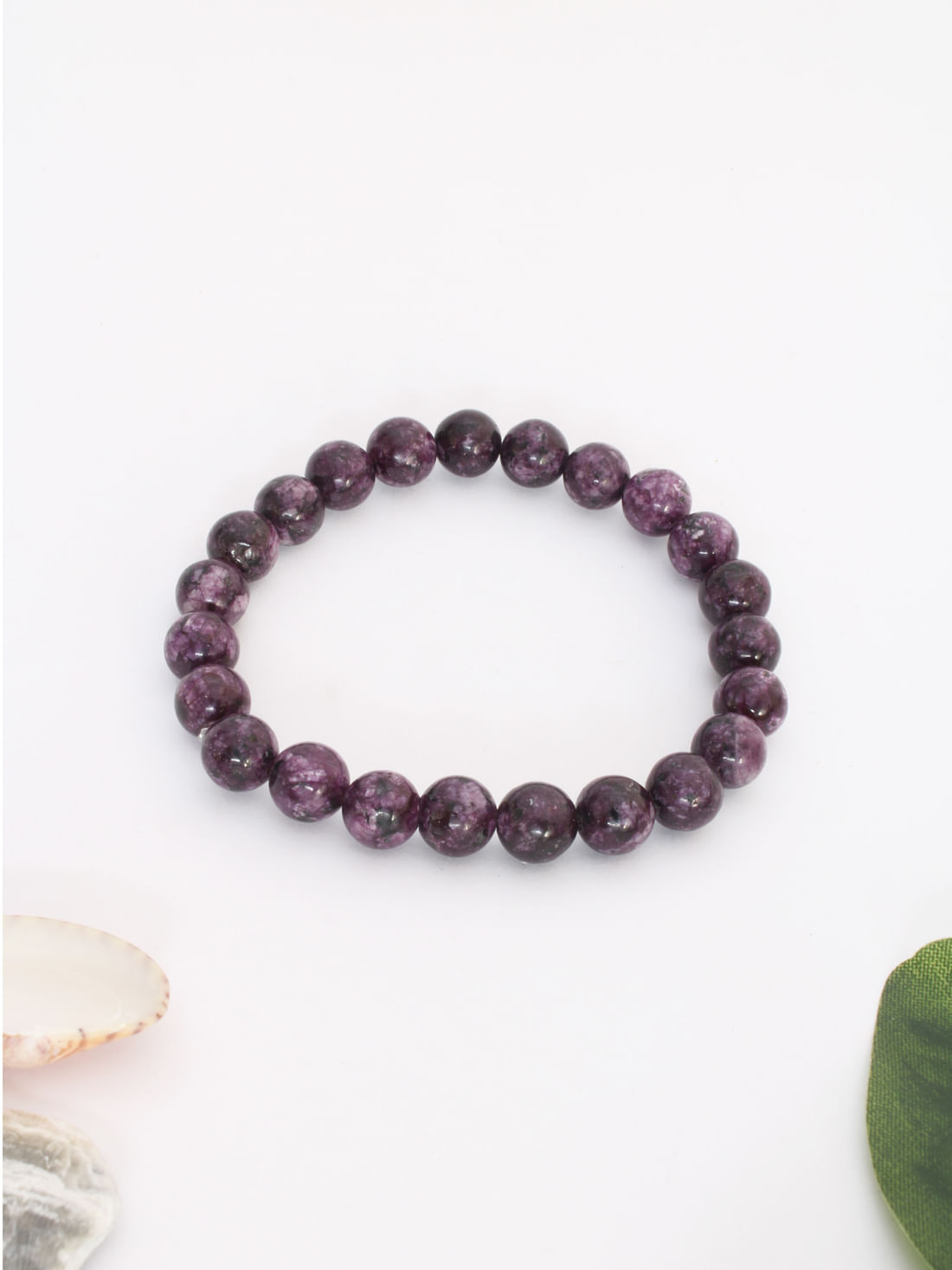 Dyed Purple Agate Healing Crystal Bracelet(8Mm)