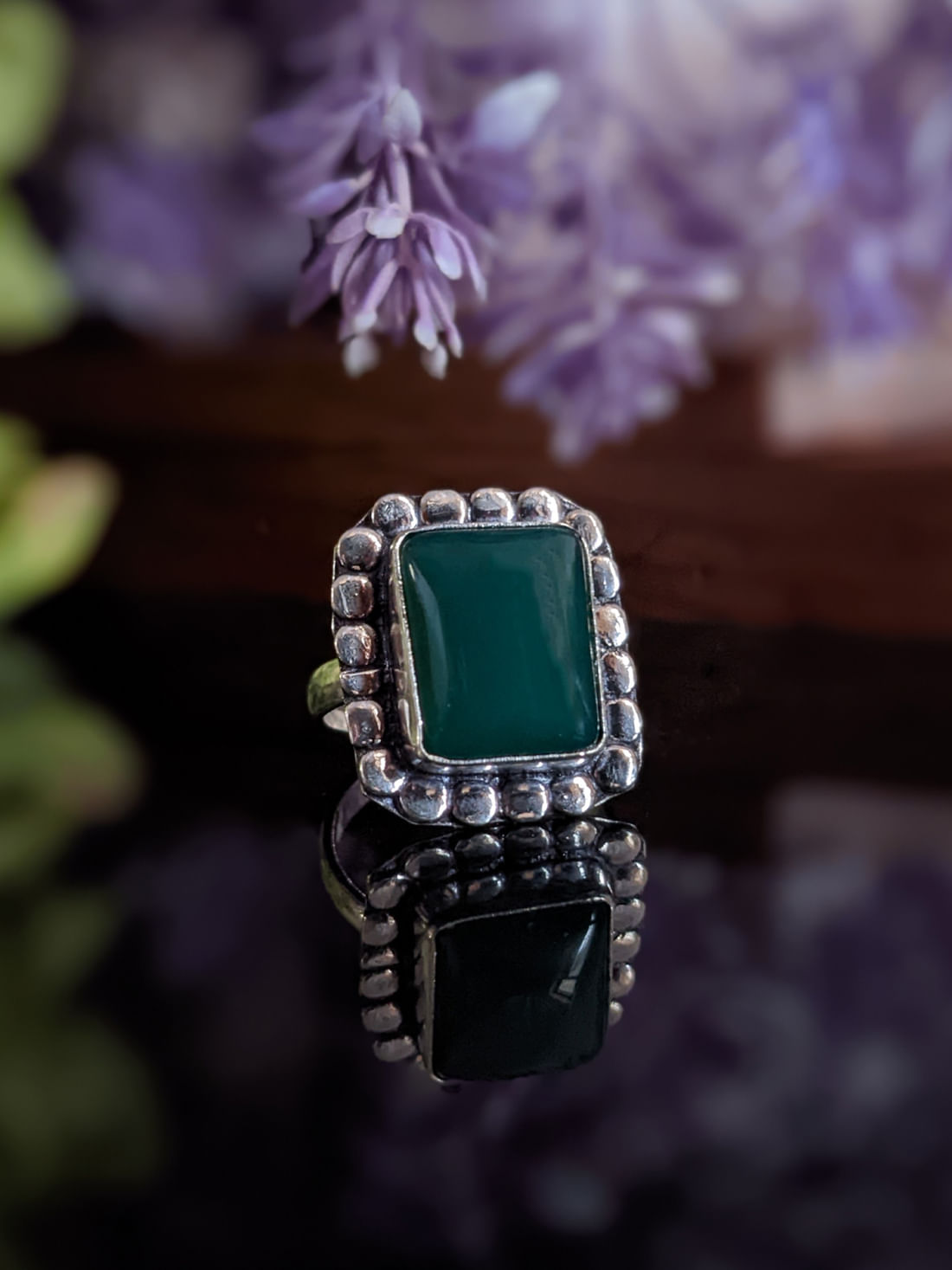 Green Stone Ring